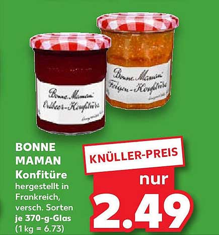 BONNE MAMAN Konfitüre 370 g - Verschiedene Sorten