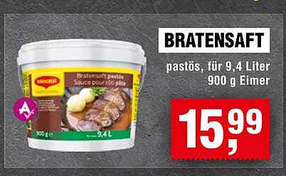 BRATENSAFT pastös, für 9,4 Liter 900 g Eimer