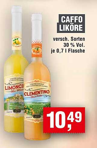 CAFFO LIKÖRE - Verschiedene Sorten, 30 % Vol. je 0,7 l Flasche