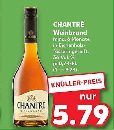 CHANTRÉ Weinbrand - Knüller-Preis