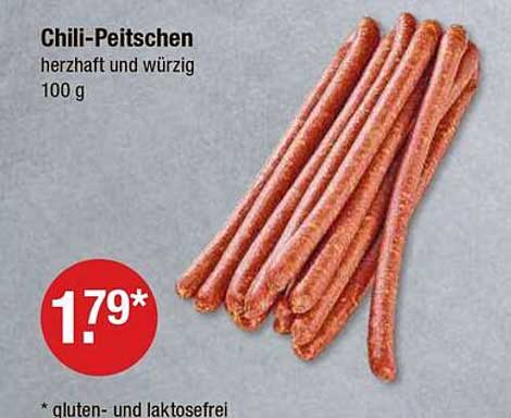 Chili-Peitschen - herzhaft und würzig, 100 g
