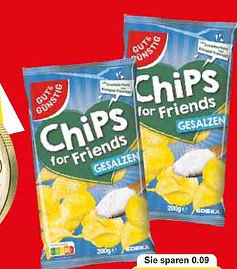 Chips for Friends Gesalzen 200g