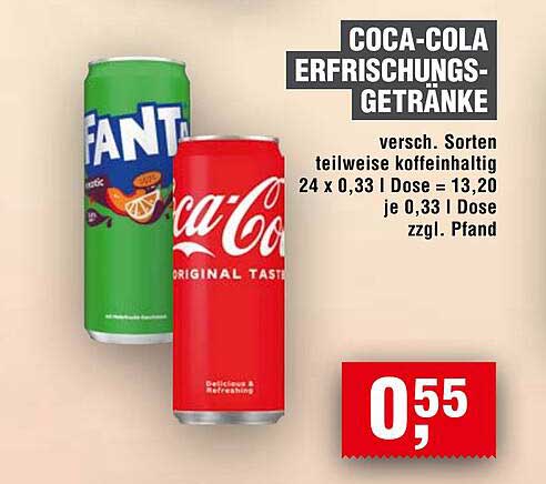 COCA-COLA ERFRISCHUNGSGETRÄNKE