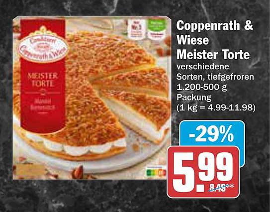 Coppenrath & Wiese Meister Torte verschiedene Sorten, tiefgefroren