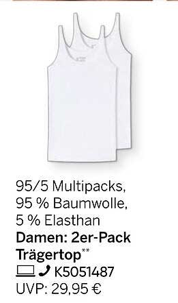 Damen: 2er-Pack Trägertop
