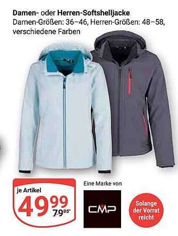 Damen- oder Herren-Softshelljacke
