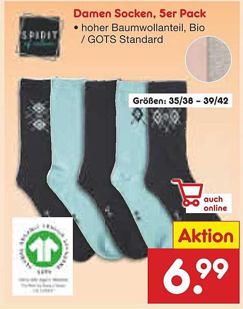 Damen Socken, 5er Pack