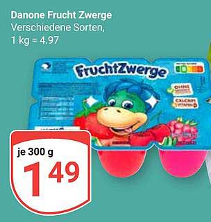 Danone Frucht Zwerge 300 g - Verschiedene Sorten