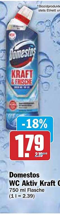 Domestos WC Aktiv Kraft & Frische 750 ml