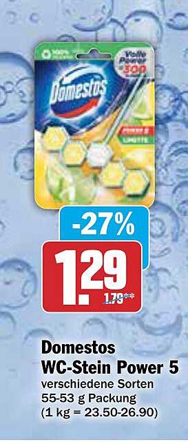 Domestos WC-Stein Power 5 verschiedene Sorten 55-53 g Packung