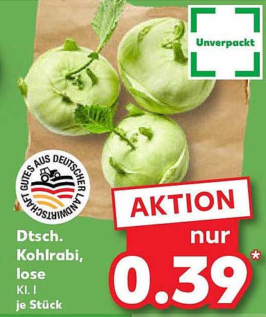 Dt. Kohlrabi, lose K1 I je Stück