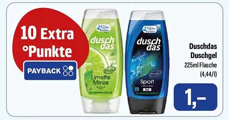 duschdas Duschgel 225ml - Limette Minze & Sport