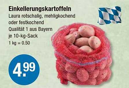 Einkellerungskartoffeln - Laura rotschalig, mehligkochend oder festkochend