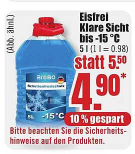Eisfrei Klare Sicht -15 °C 5 L