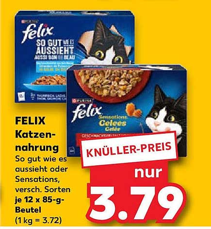 FELIX Katzennahrung - So gut wie es aussieht