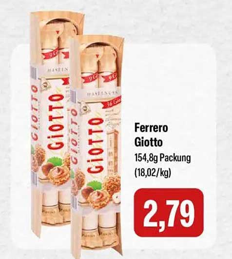 Ferrero Giotto 154,8g Packung (18,02/kg)
