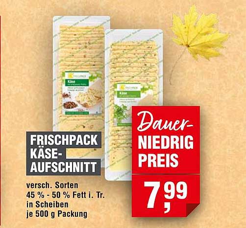 FRISCHPACK KÄSE-AUFSCHNITT