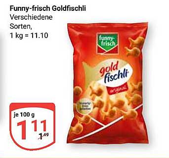 Funny-frisch Goldfischli – Verschiedene Sorten