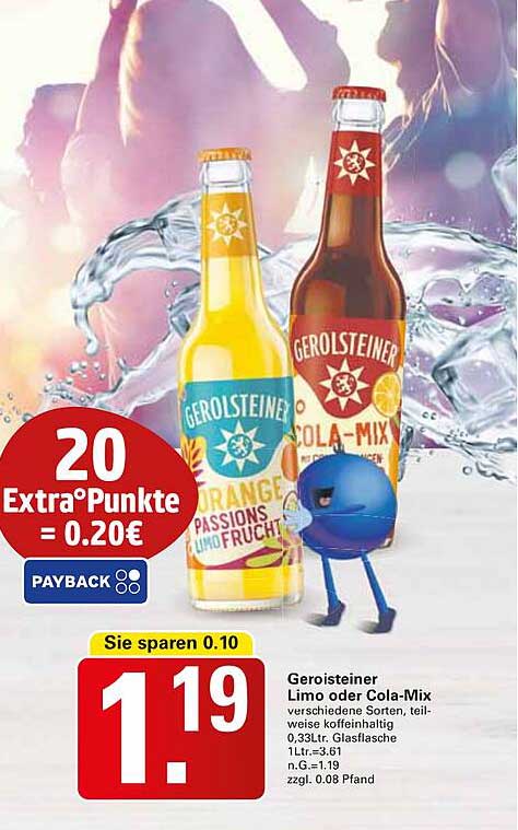 Gerolsteiner Limo oder Cola-Mix