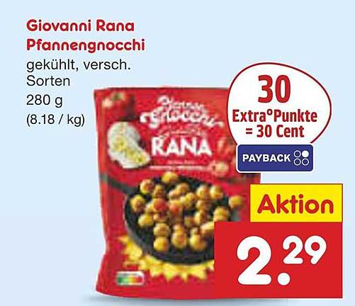 Giovanni Rana Pfannengnocchi, gekühlt, verschiedene Sorten, 280 g