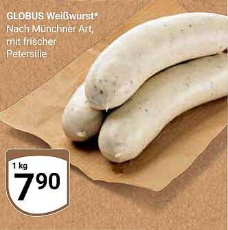 GLOBUS Weißwurst Nach Münchner Art, mit frischer Petersilie
