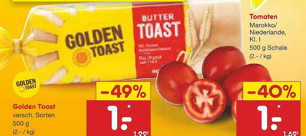 Golden Toast, verschiedene Sorten, 500 g