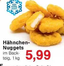 Hähnchen-Nuggets im Backteig, 1 kg