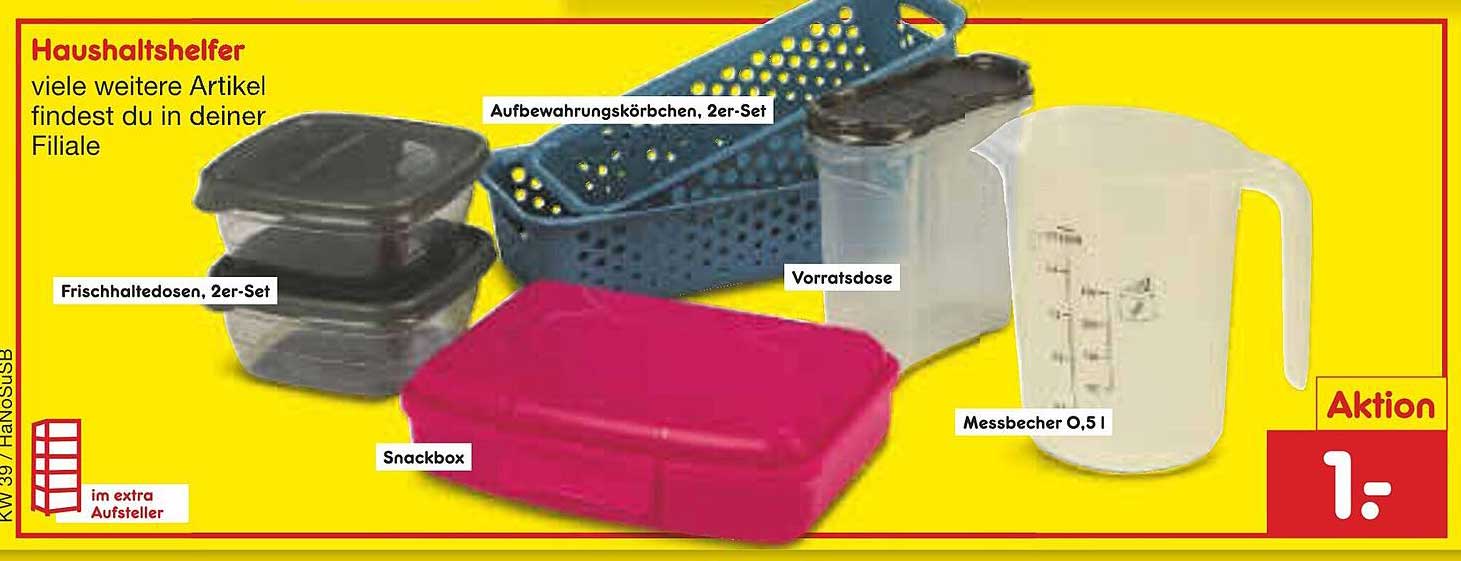 Haushaltshelfer - Frischhaltedosen, 2er-Set