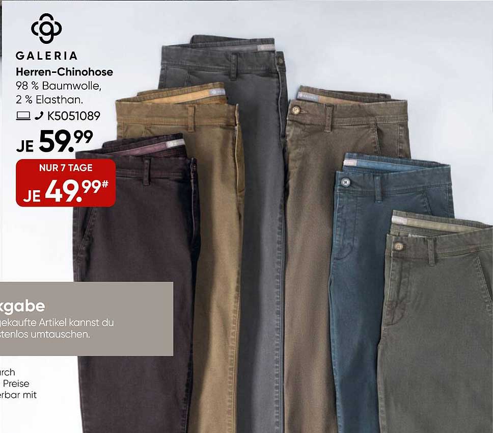 Herren-Chinohose von Galeria