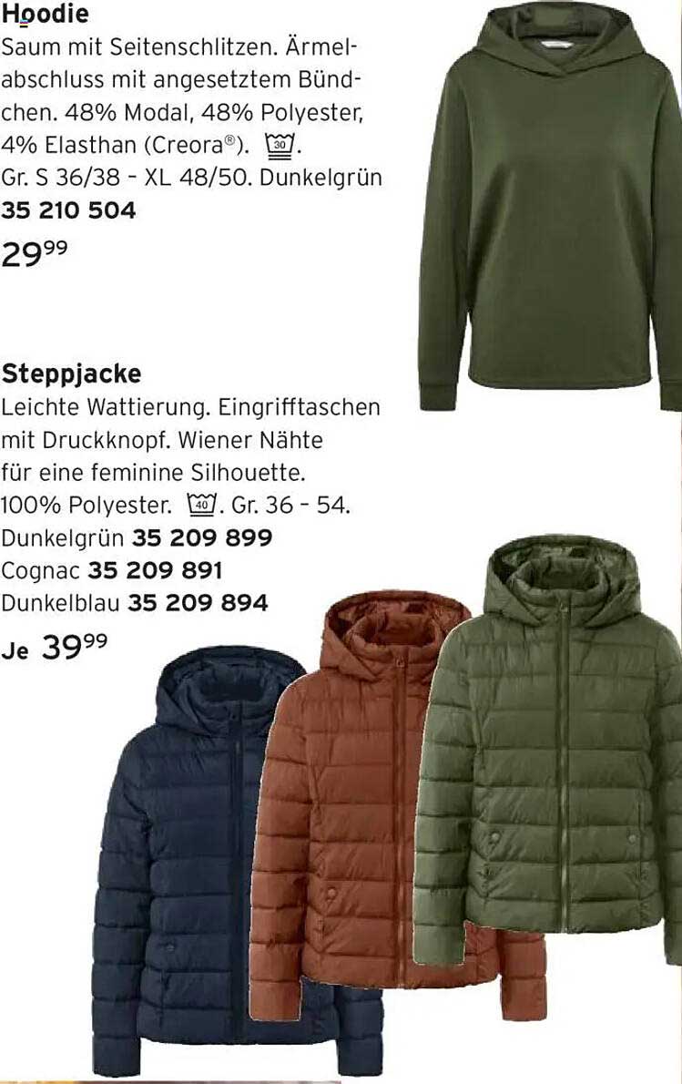 Hoodie und Steppjacke bei Tchibo - Jetzt zugreifen!