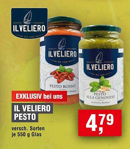 IL VELIERO PESTO - Exklusiv bei uns