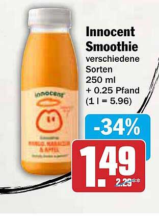 Innocent Smoothie verschiedene Sorten 250 ml