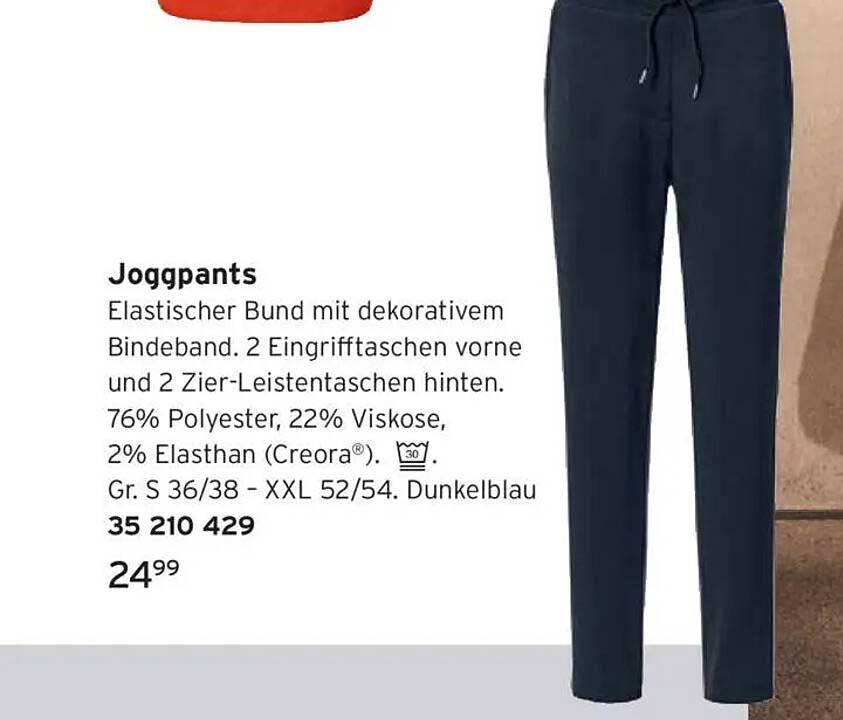 Joggingpants mit elastischem Bund und dekorativem Bindeband