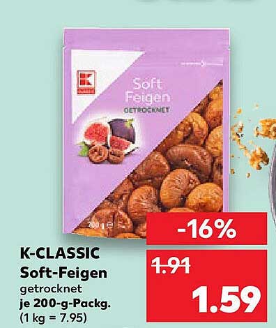 K-CLASSIC Soft-Feigen - getrocknet je 200-g-Packung