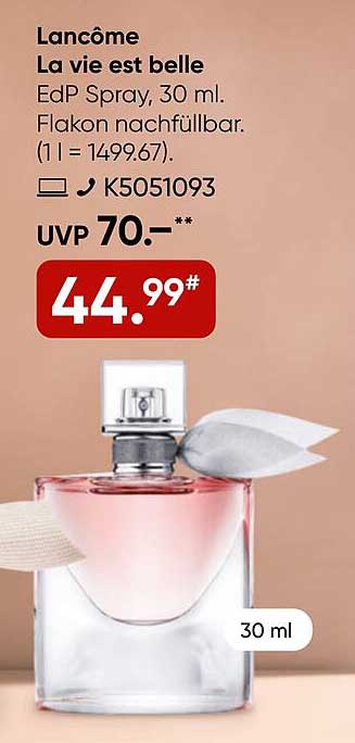 Lancôme La vie est belle EdP Spray, 30 ml