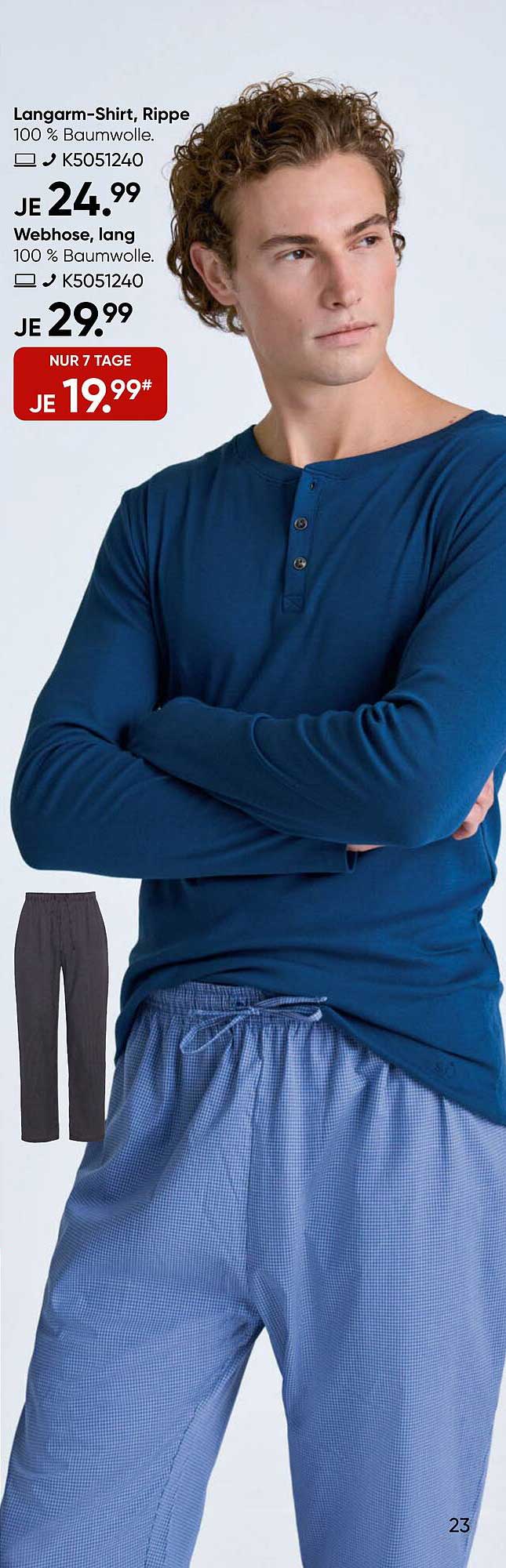 Langarm-Shirt und Webhose – Bequeme Mode für jeden Anlass