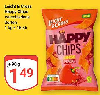 Leicht & Cross Häppy Chips - Verschiedene Sorten