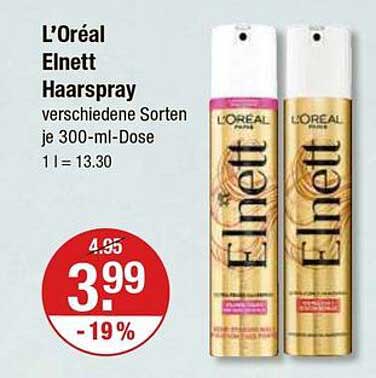 L'Oréal Elnett Haarspray verschiedene Sorten je 300-ml-Dose
