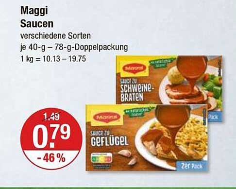 Maggi Saucen - verschiedene Sorten, je 40-g – 78-g-Doppelpackung