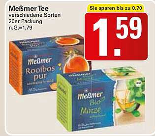 Meßmer Tee - verschiedene Sorten 20er Packung