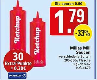 Millas Mill Saucen 285-330g Flasche - Verschiedene Sorten