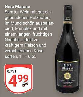Nero Marone - Sanfter Wein mit Holznoten
