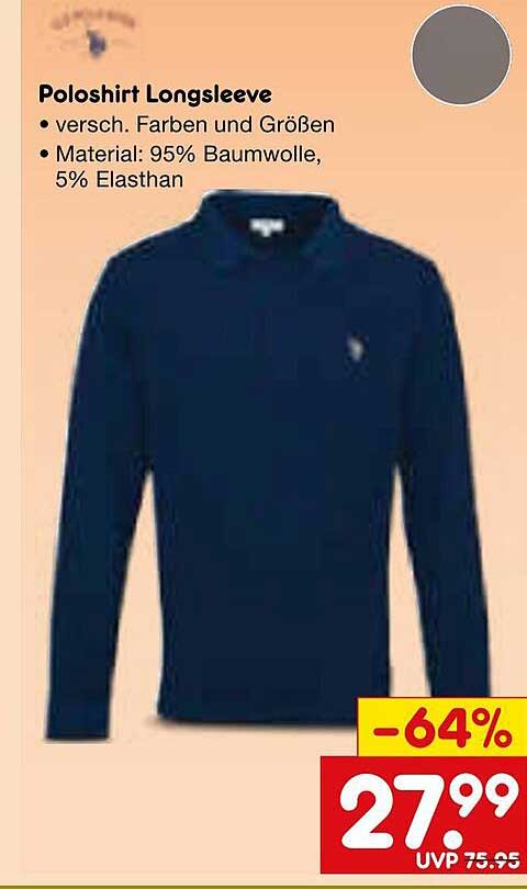 Poloshirt Longsleeve - Verschiedene Farben und Größen