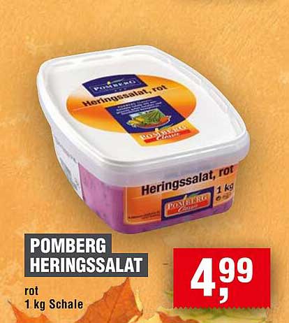 Pomberg Heringssalat, rot 1 kg Schale