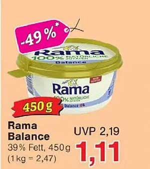 Rama Balance 100% natürliche Margarine, 450 g