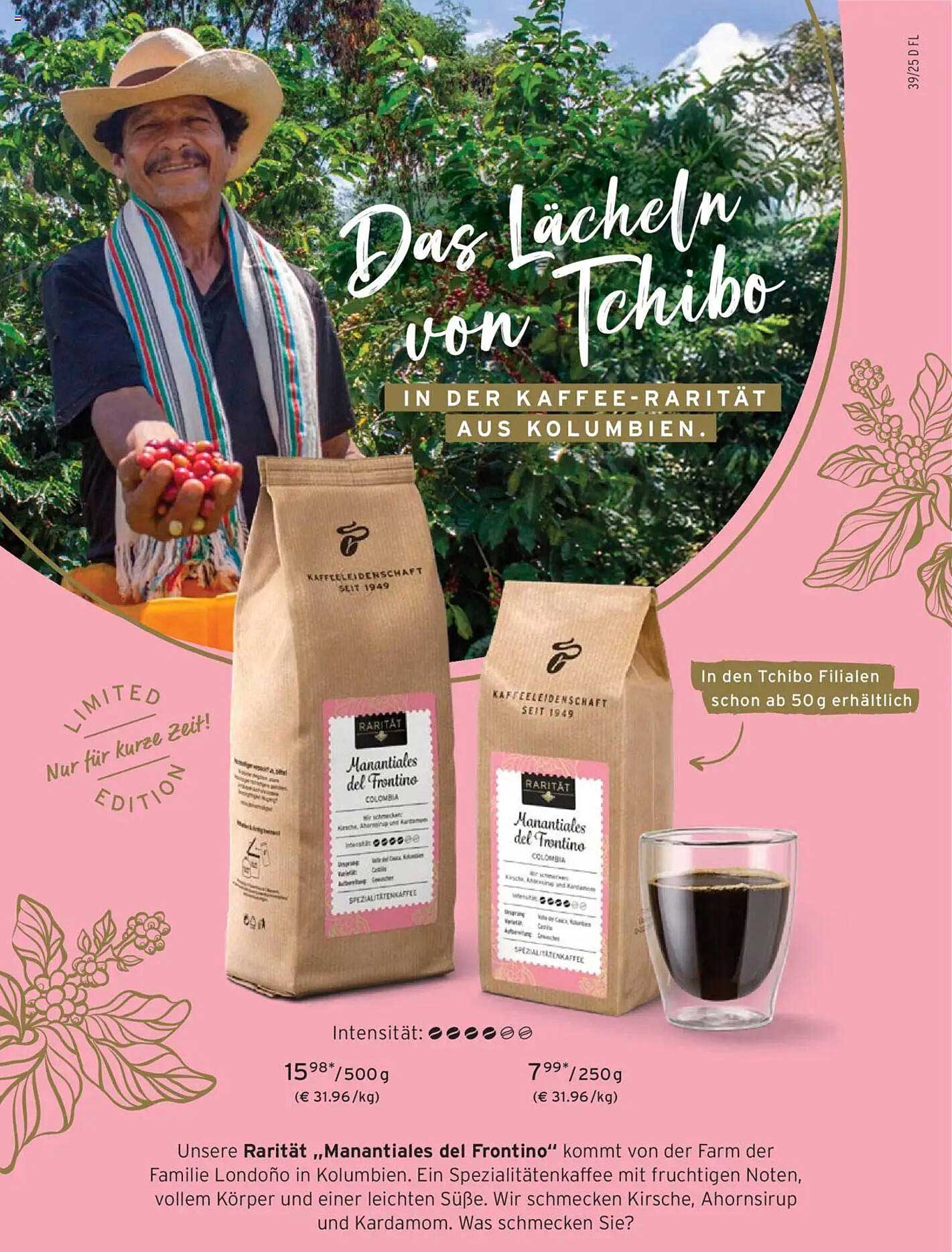 Rarität „Manantiales del Frontino“ - Spezialitätenkaffee aus Kolumbien