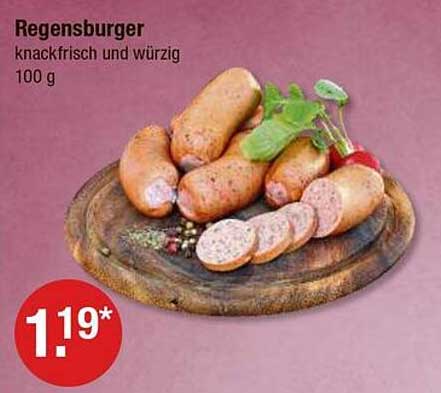 Regensburger knackfrisch und würzig 100 g