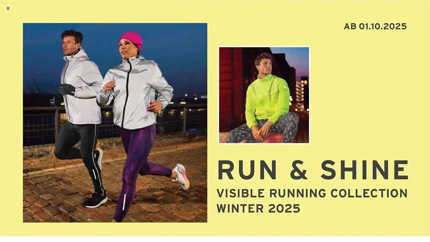 RUN & SHINE – Visible Running Collection Winter 2025