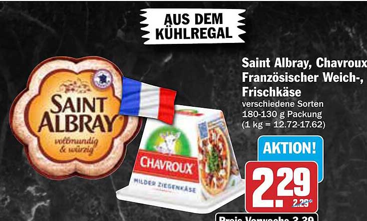 Saint Albray, Chavroux Französischer Weich-, Frischkäse