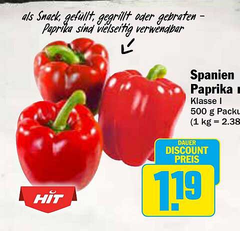 Spanische Paprika - Klasse I (500 g)